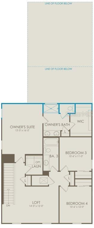 Floor Plan - Floor Two - 10704 LEAFY LAUREL STREET, ORLANDO