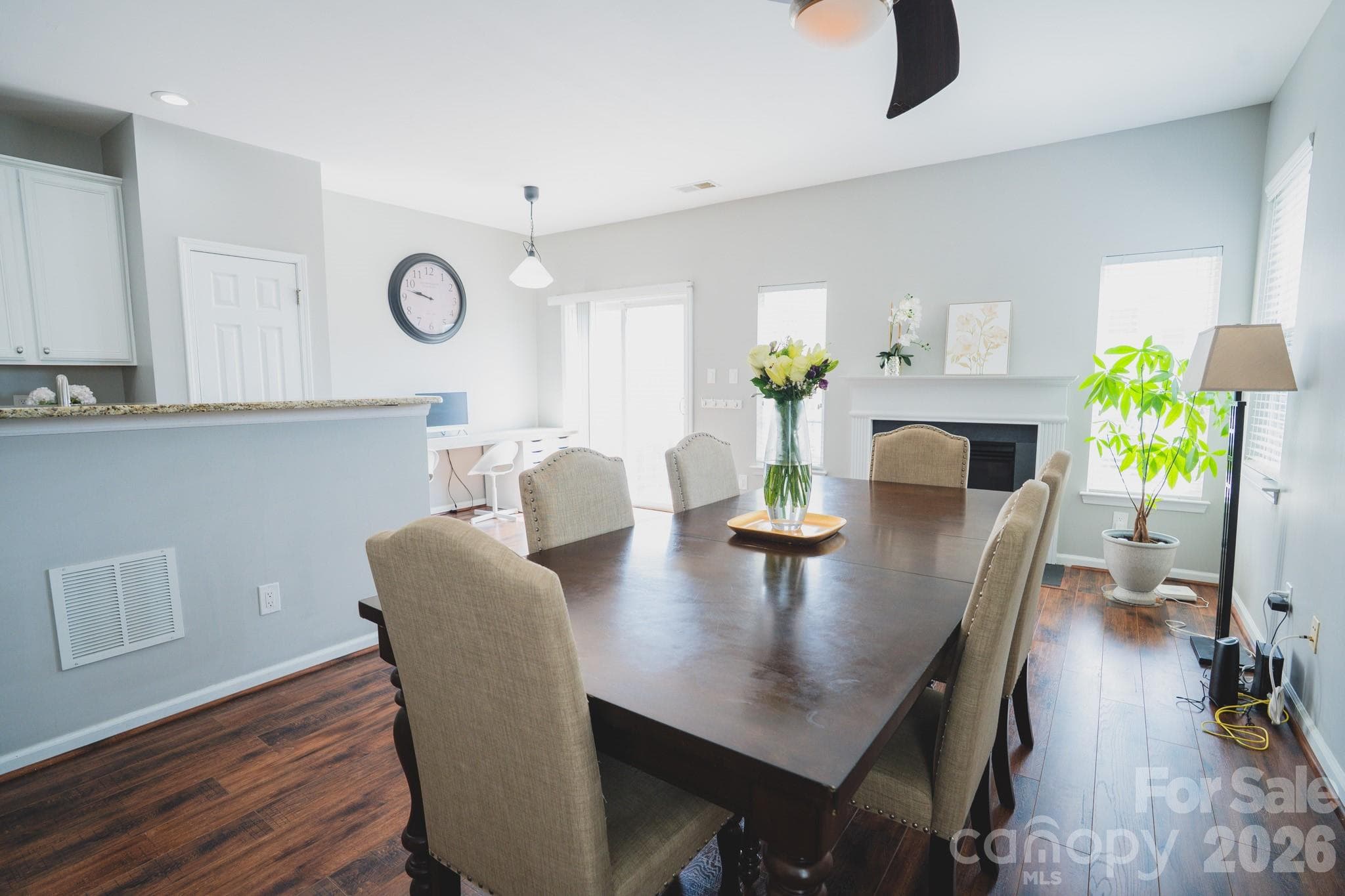 Look at how big this table is in the dining room! - Charlotte