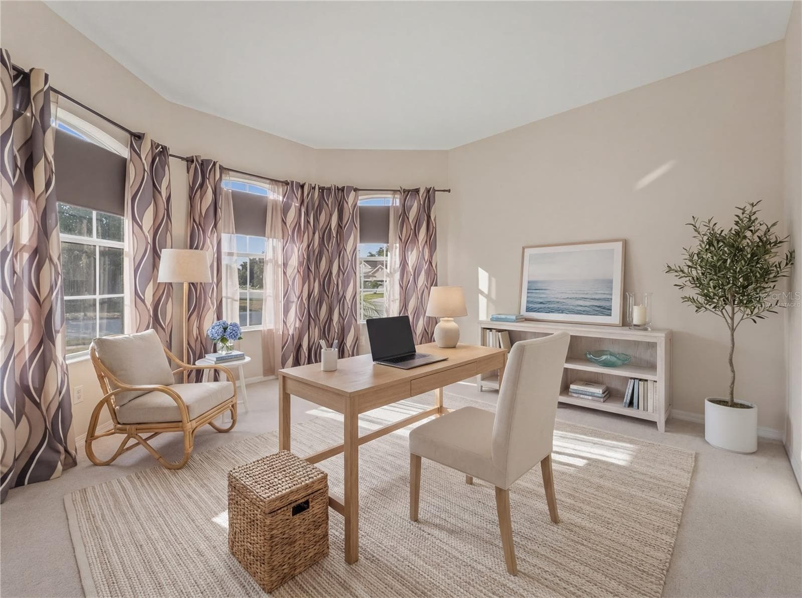 Virtually Staged Office / Den - 11530 Oyster Bay Circle, New Port Richey, FL 34654 - 11530 OYSTER BAY CIR, NEW PORT RICHEY