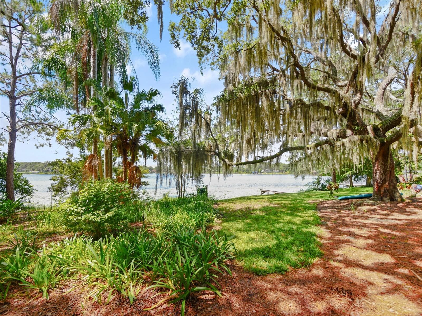 BACKYARD VIEW OF SKI LAKE - 5701 CROSS FOX LN, OVIEDO