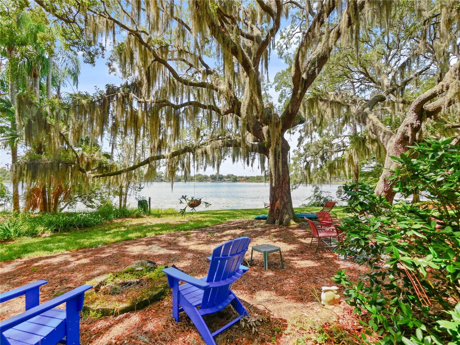 BACKYARD FIRE PIT AND VIEW OF SKI LAKE - 5701 CROSS FOX LN, OVIEDO