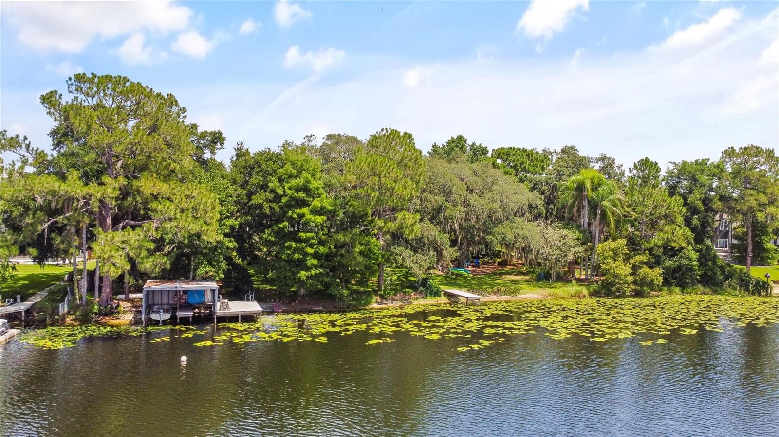 LAKE VIEW OF BOATHOUSE AND PROPERTY - 5701 CROSS FOX LN, OVIEDO
