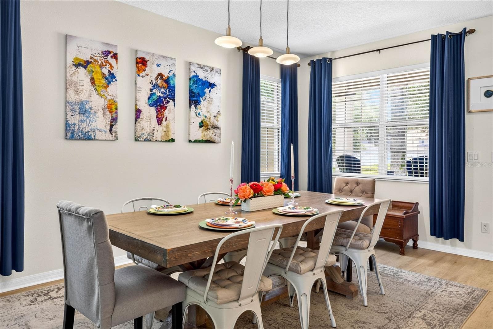 Dining room easily fits 10 - 7360 BRIDGEVIEW DR, WESLEY CHAPEL