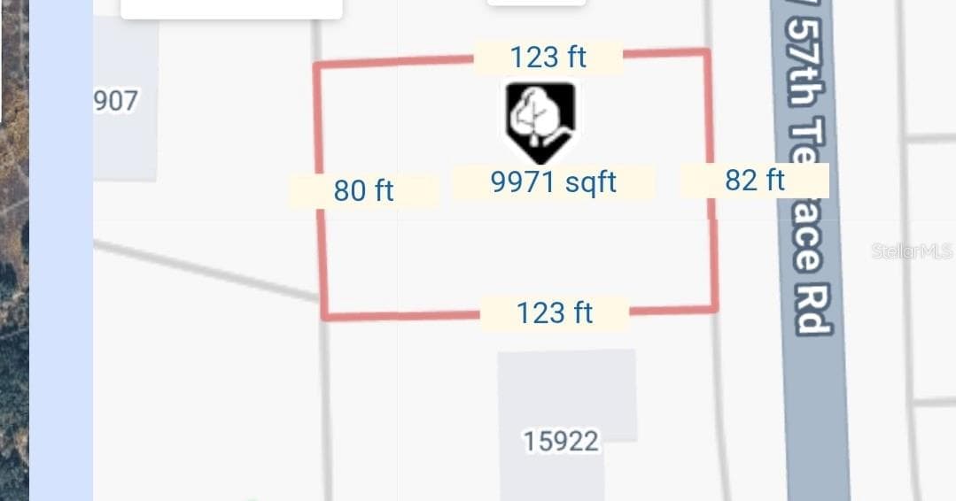 Approximate size of property per county records - 0 SW 57TH TERRACE ROAD, OCALA
