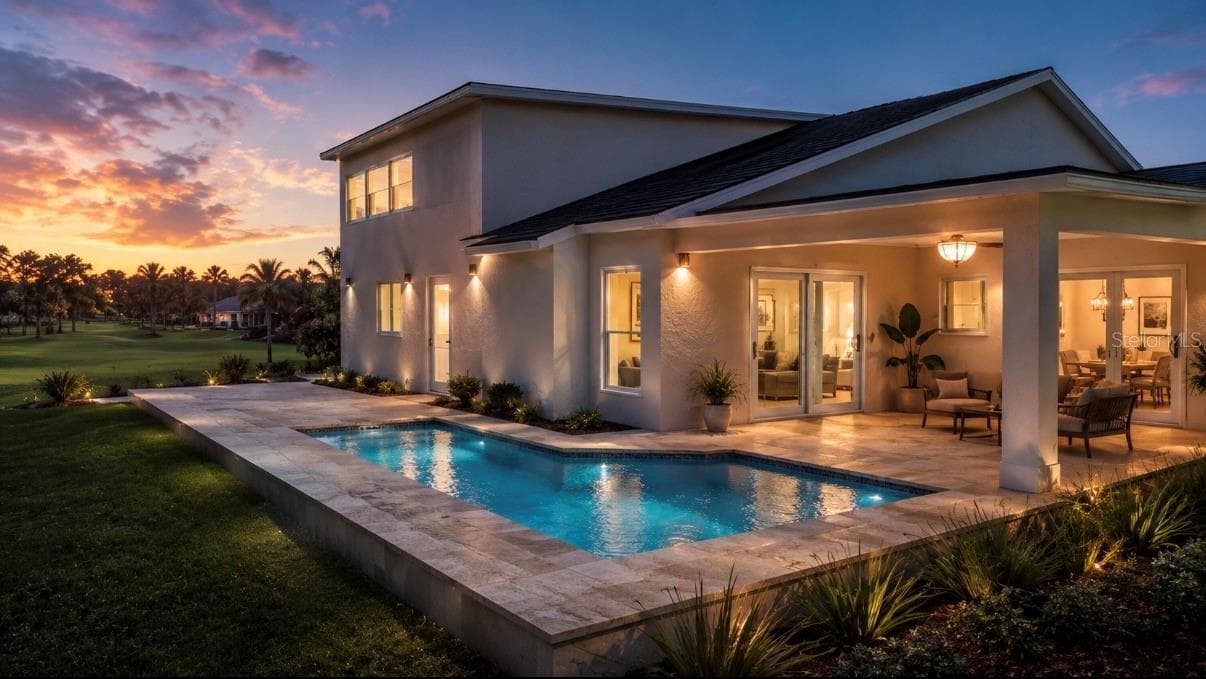 ** virtual rendering of possible future pool** please verify feasibility with licensed professional - 13915 WHISPERWOOD DR, CLEARWATER
