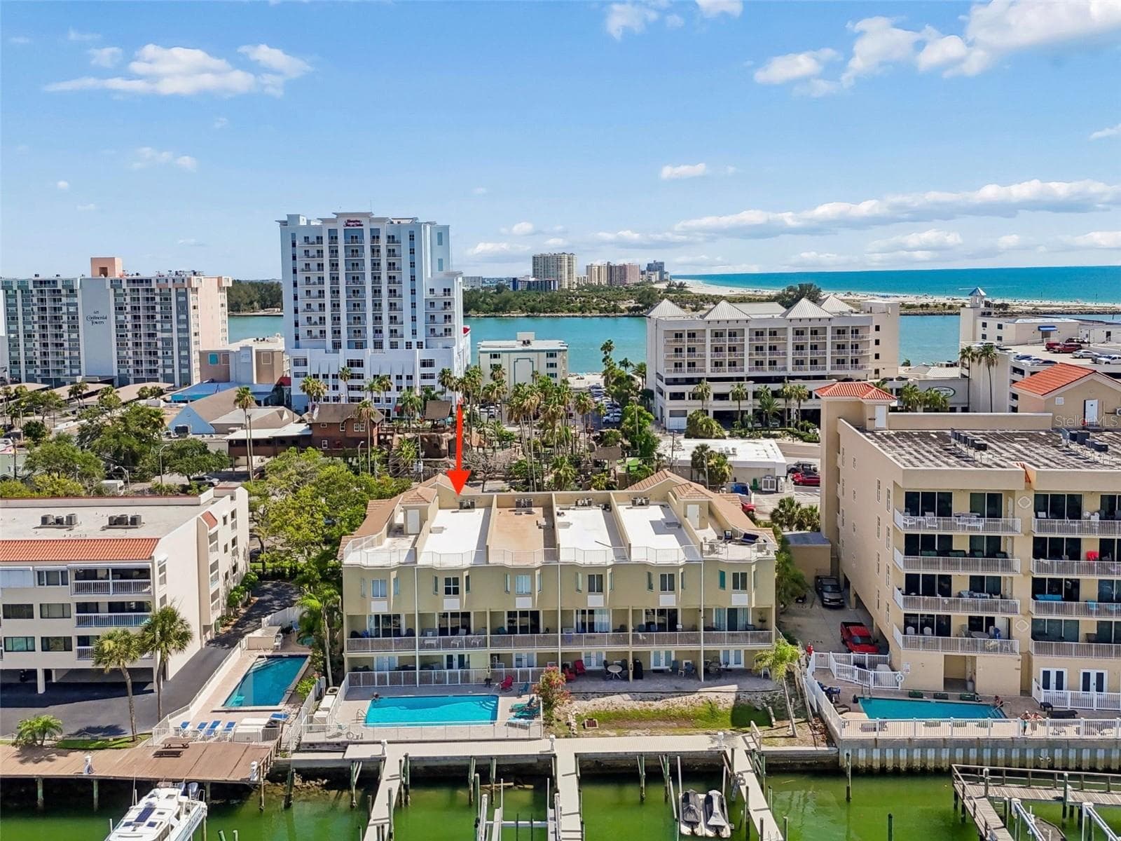 Rear Elevation - 620 BAYWAY BLVD #5, CLEARWATER BEACH