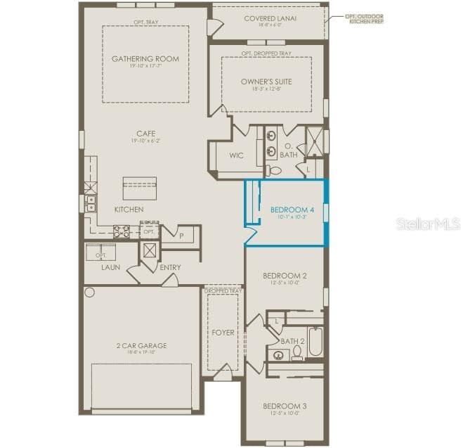 Floor Plan - Floor One - 5679 FLAME VINE WAY, ST CLOUD