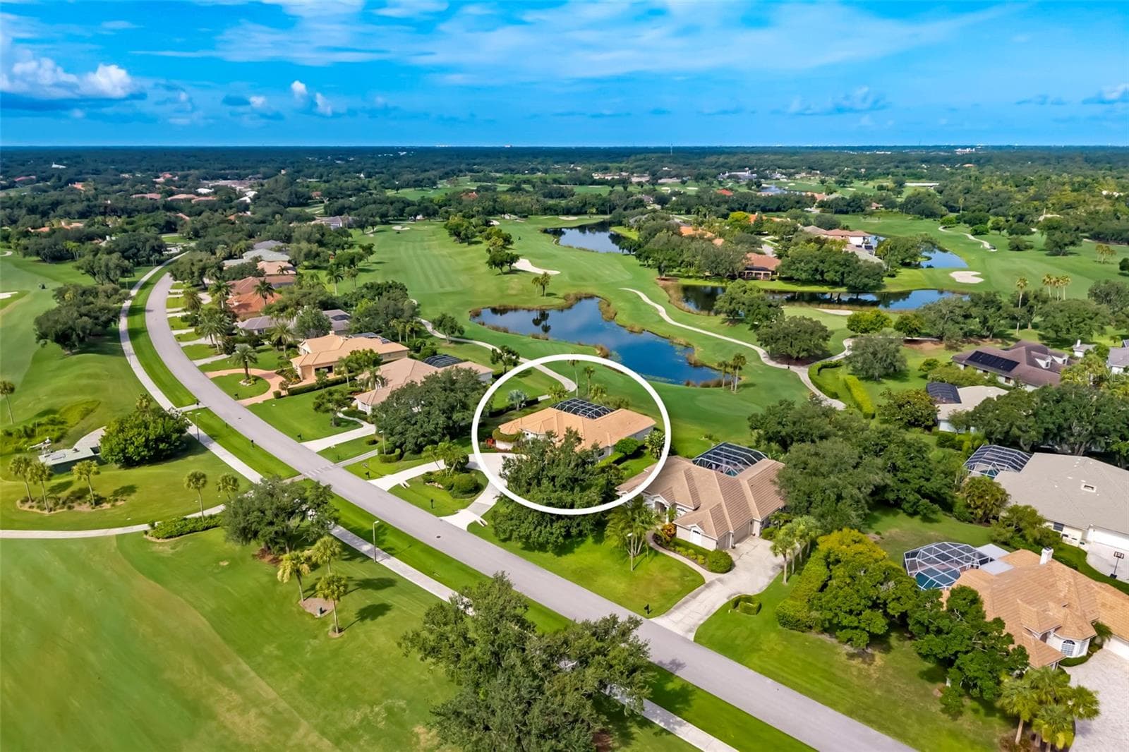 No homes in front or back of property - 2528 TOM MORRIS DR, SARASOTA