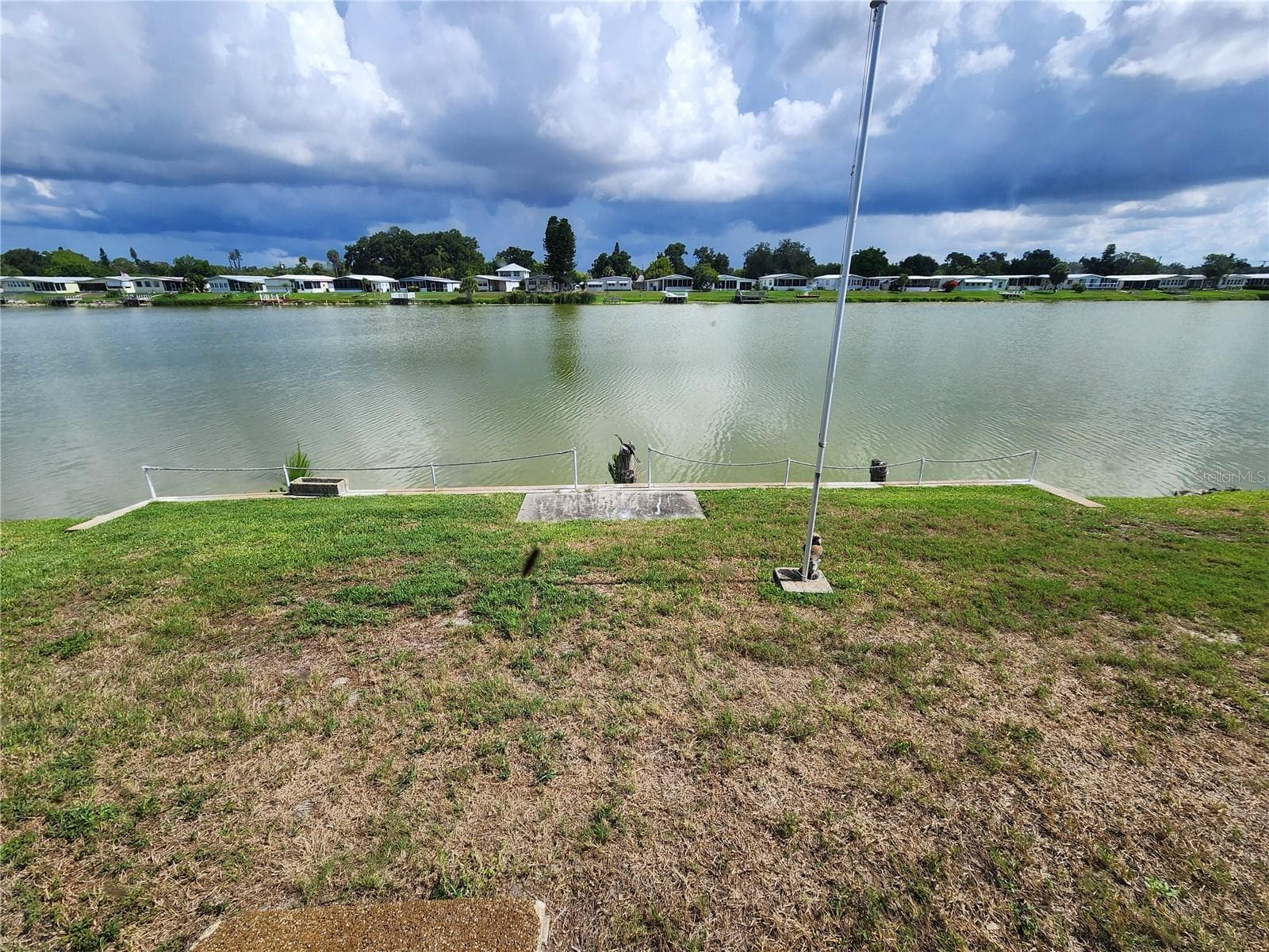 Lake view from Florida Room - 808 53RD AVE E #169, BRADENTON