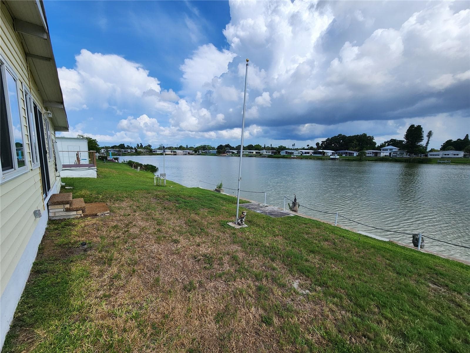 Back Yard view of Lake - 808 53RD AVE E #169, BRADENTON