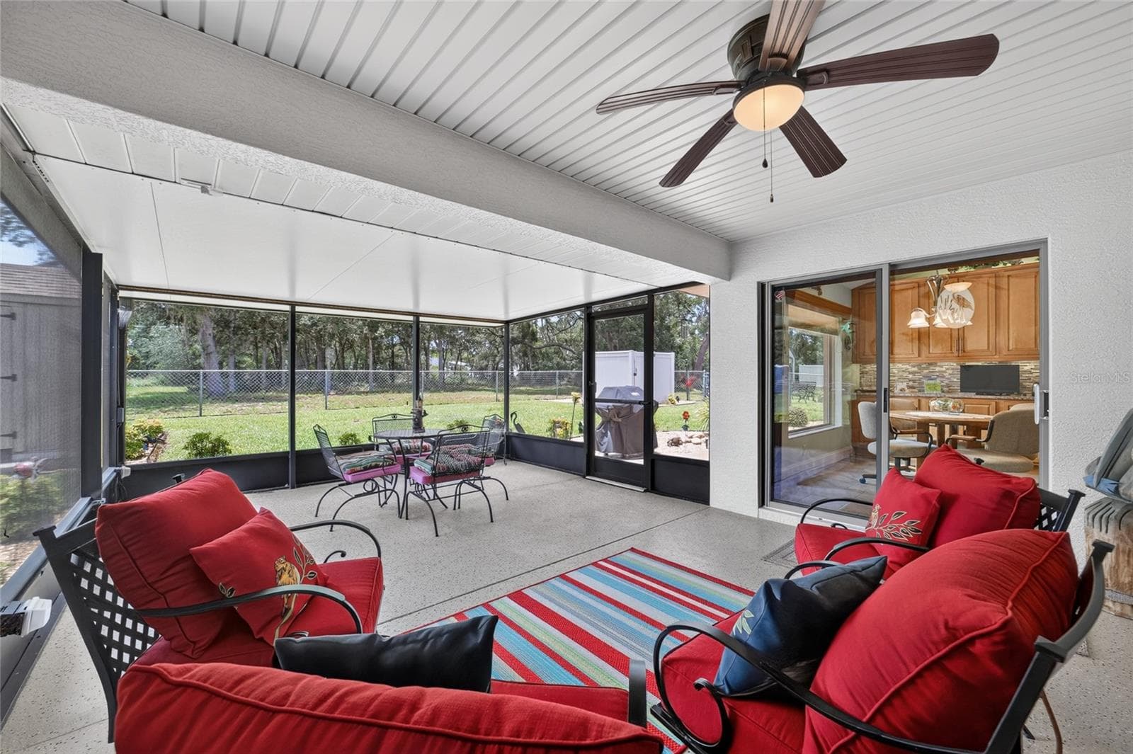 Rear Patio/ Screened Porch - 16364 SE 89TH TER, SUMMERFIELD