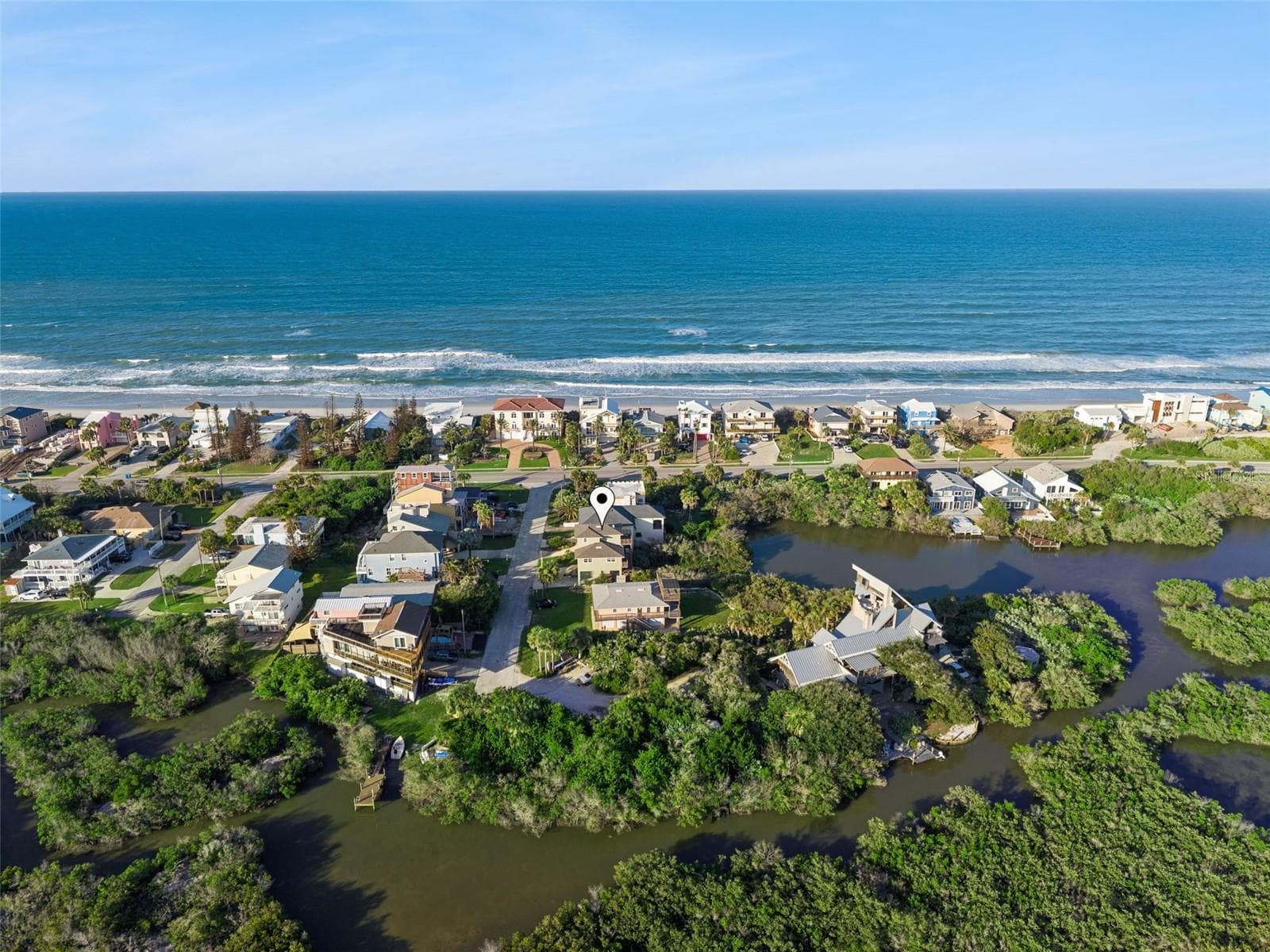 View to the east down Catfish to S Atlantic. - 884 CATFISH AVE, NEW SMYRNA BEACH