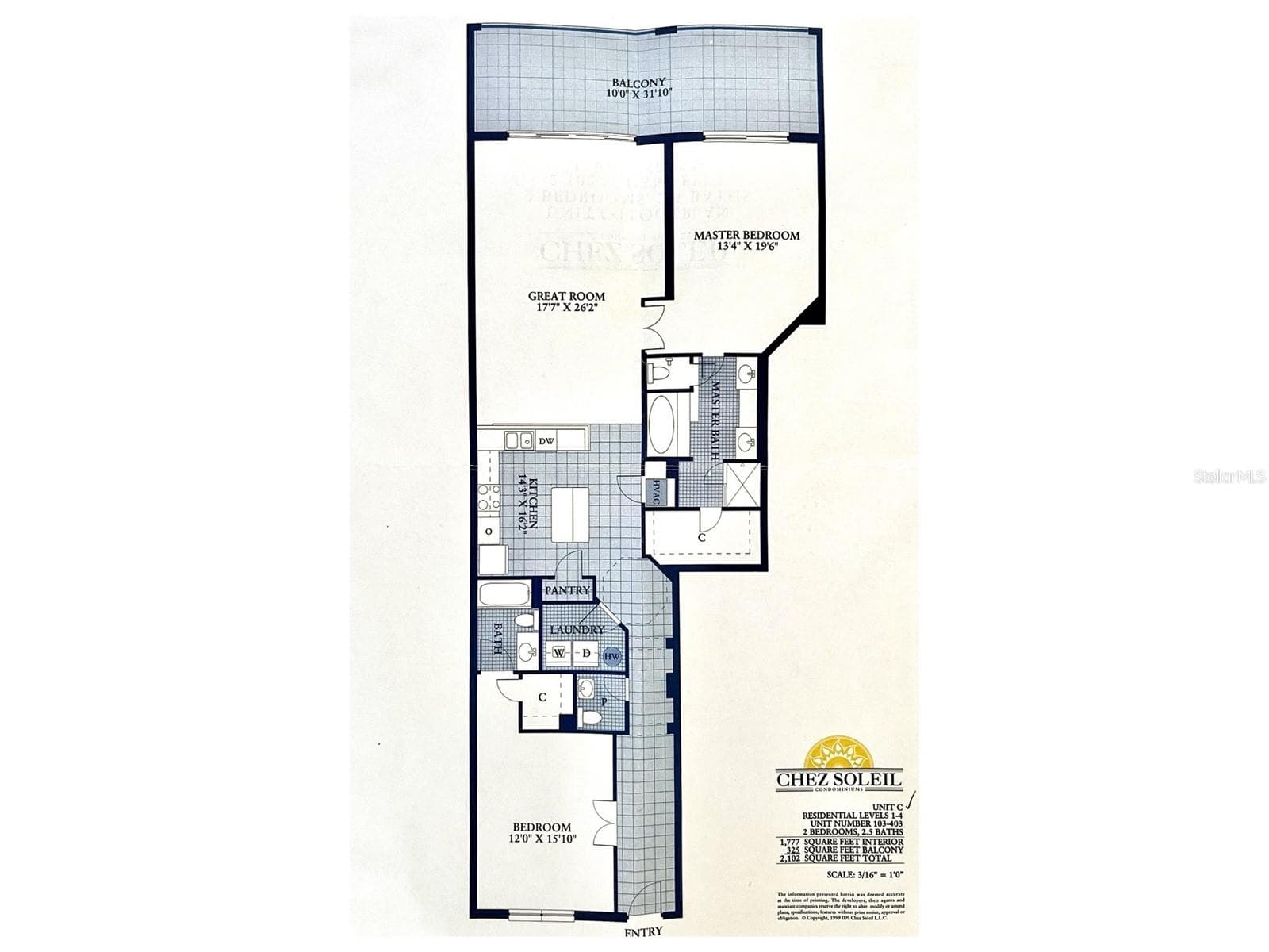 Floor Plan - 2 15TH AVE #303, INDIAN ROCKS BEACH