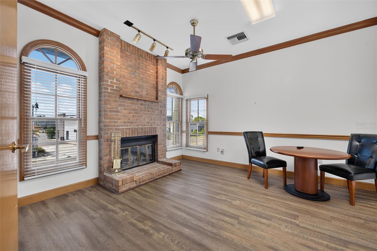 Executive office 2 with fireplace virtually staged - 1477 W FAIRBANKS AVE, WINTER PARK