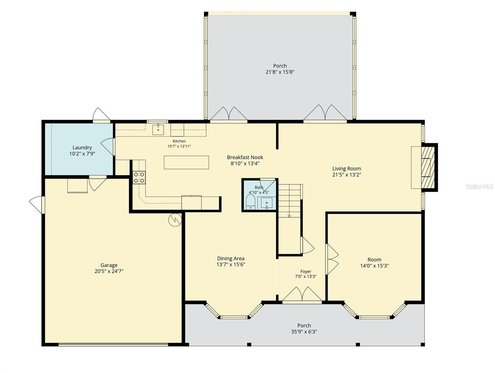 First floor floorpan - 302 BLOOMINGFIELD DR, BRANDON