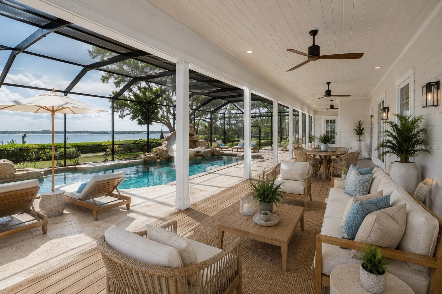 Porch and Pool area reimagined - 6275 MANASOTA KEY RD, ENGLEWOOD