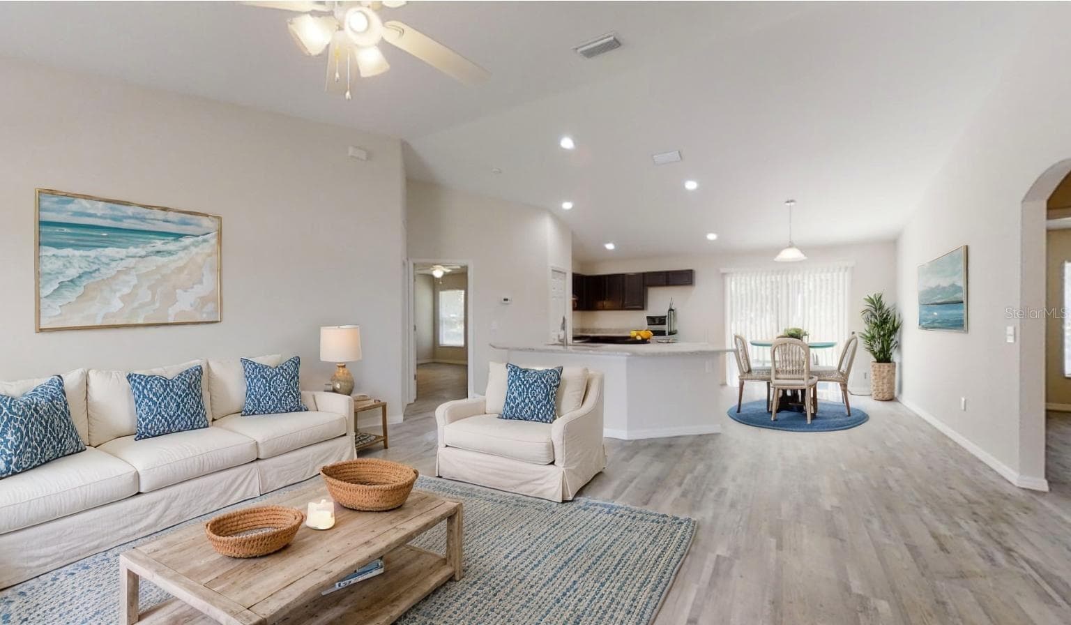 Great Room Staged - 12966 SW 86TH CT, OCALA