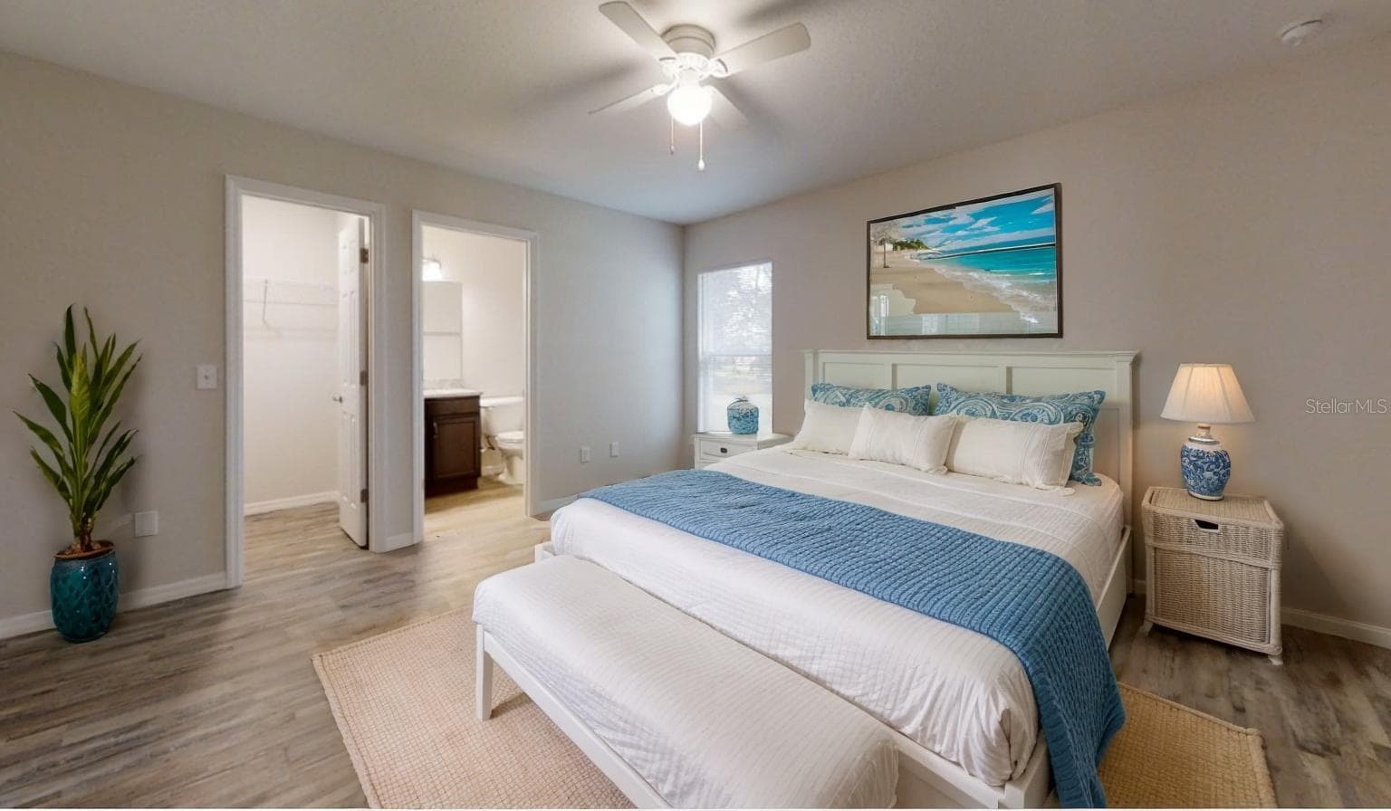 Mst Bedroom Staged - 12966 SW 86TH CT, OCALA