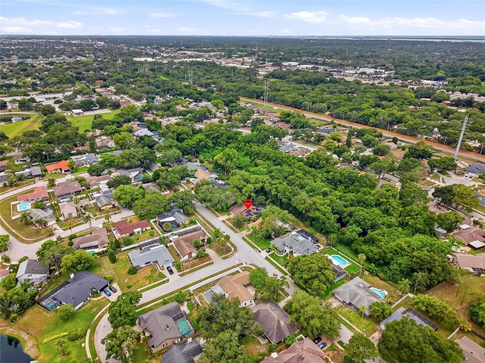 Aerial View - 4733 LAKE VALENCIA BLVD W, PALM HARBOR