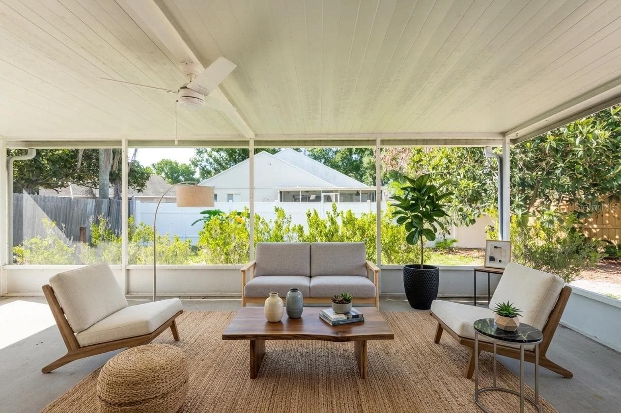 Virtual staged patio. - 1914 WOODCUT DR, LUTZ