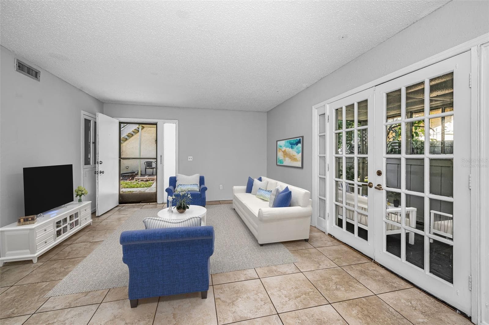Virtually Staged Family Room - 1960 UNION ST #5, CLEARWATER