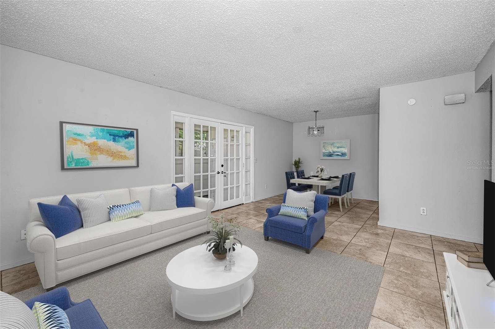 Virtually Staged Family Room - 1960 UNION ST #5, CLEARWATER