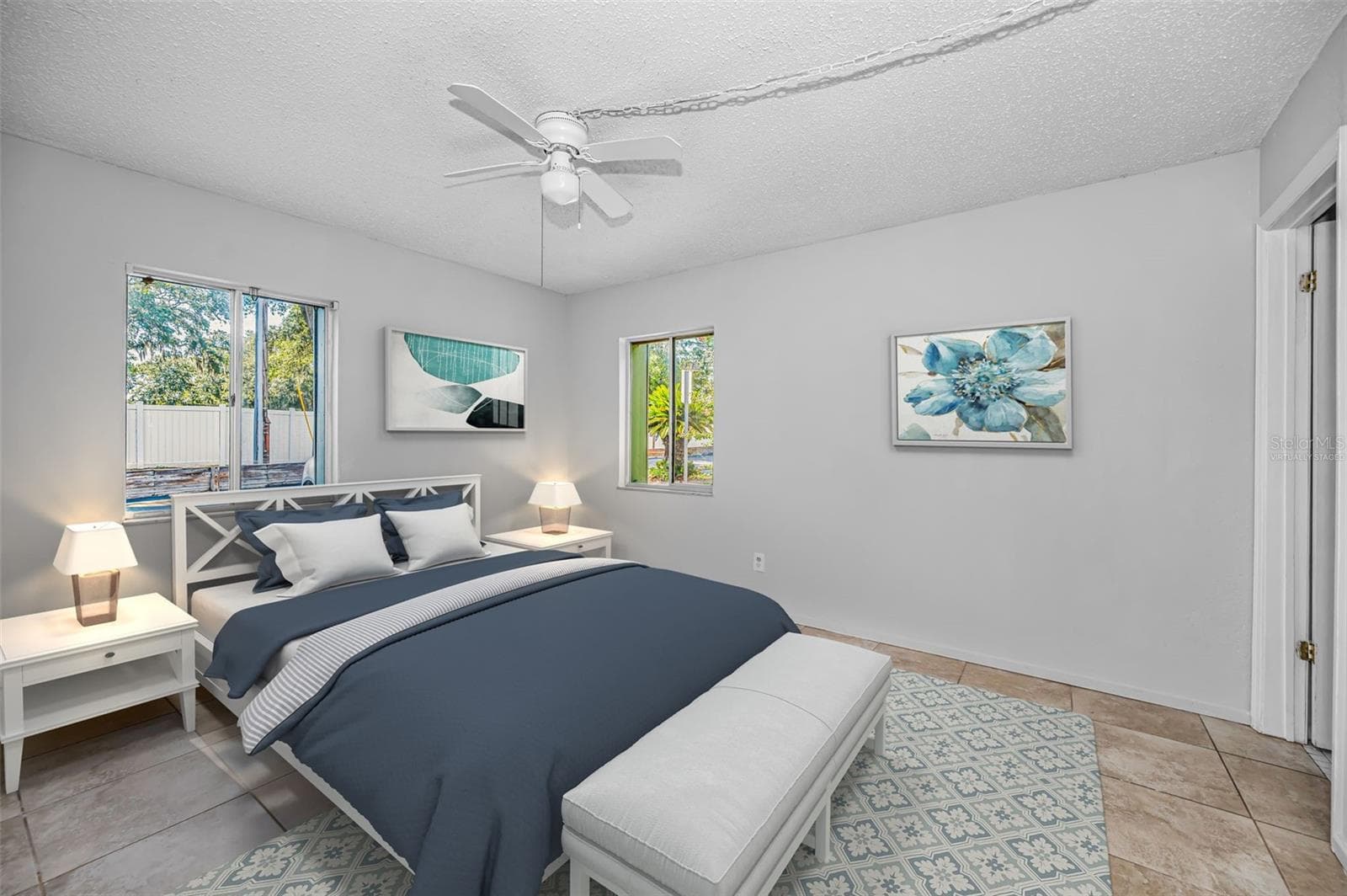 Virtually Staged Primary Bedroom - 1960 UNION ST #5, CLEARWATER