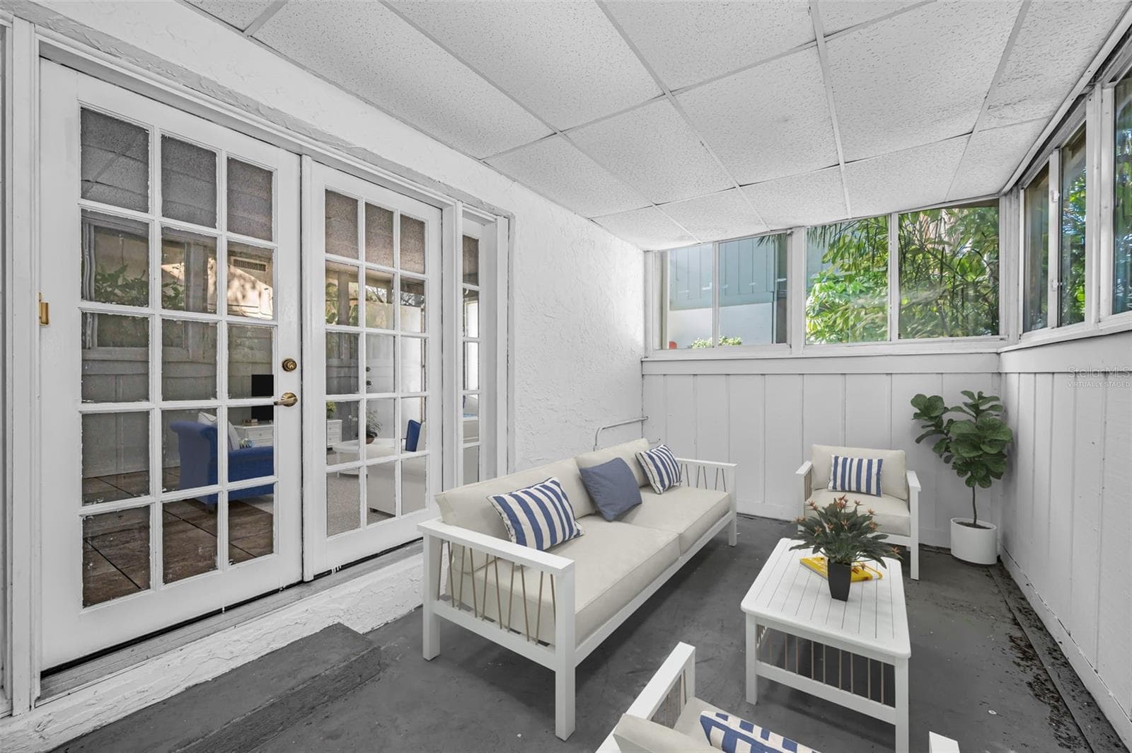 Virtually Staged Patio - 1960 UNION ST #5, CLEARWATER