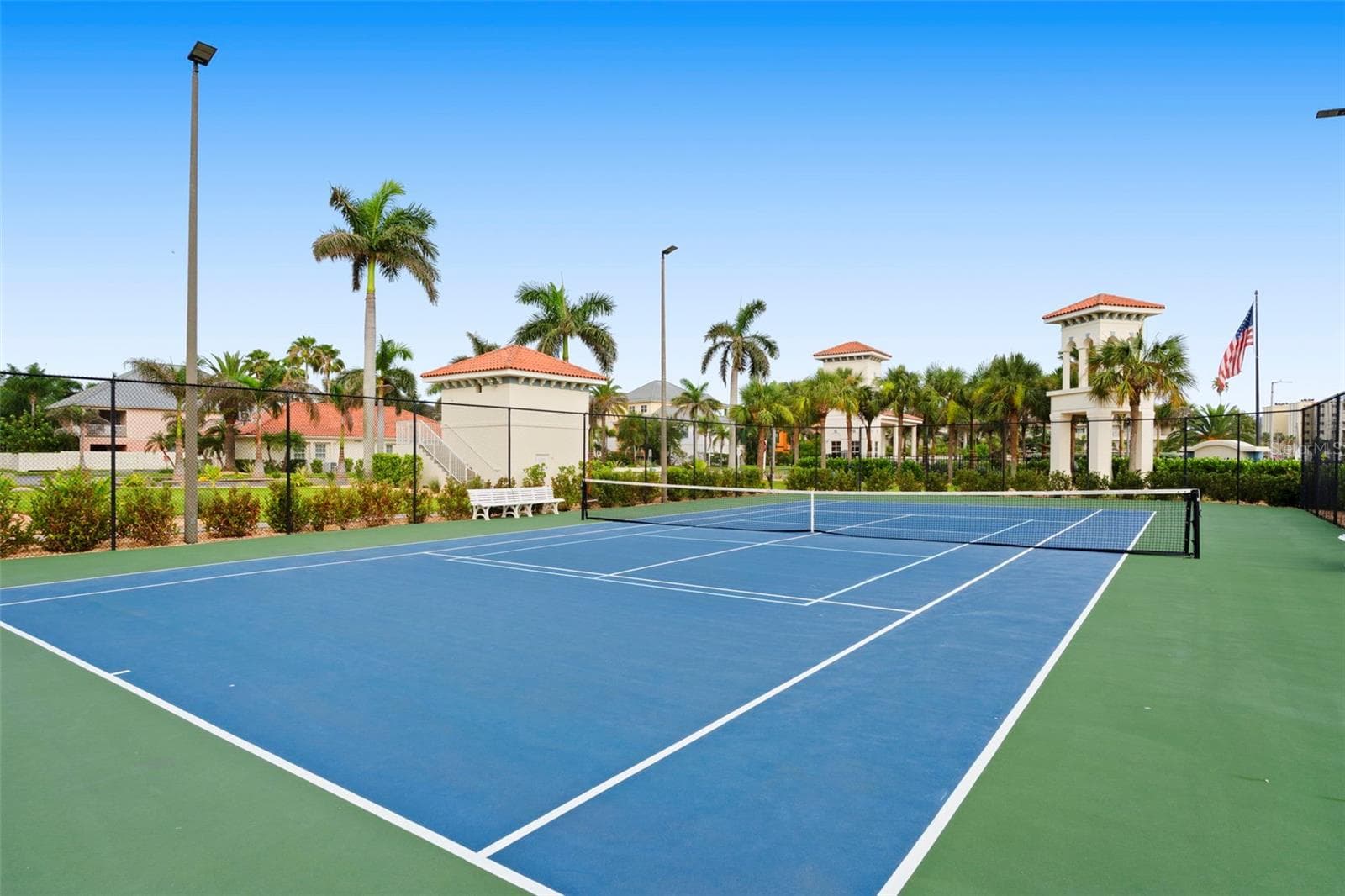 Community Temnis courts 2 of 2 courts located at front entry - 17717 GULF BLVD #604, REDINGTON SHORES