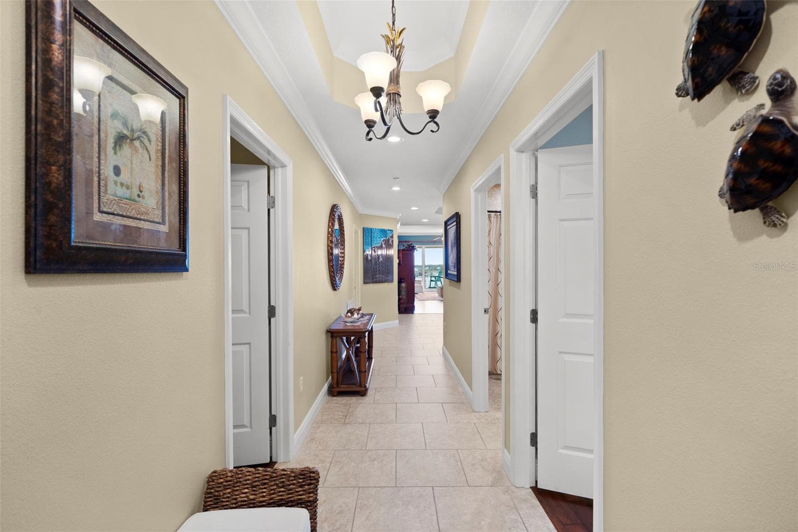 Front entry foyer . Right side door is guest en-suite 1 and left side door is en-suite #2( Jack and Jill bathroom from en suite Number2 to foyer lobby for guests) - 17717 GULF BLVD #604, REDINGTON SHORES