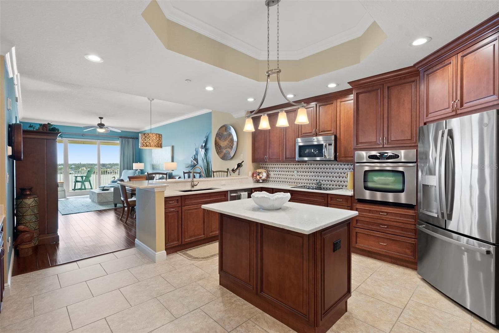 Kitchen , dining room , to living room - 17717 GULF BLVD #604, REDINGTON SHORES