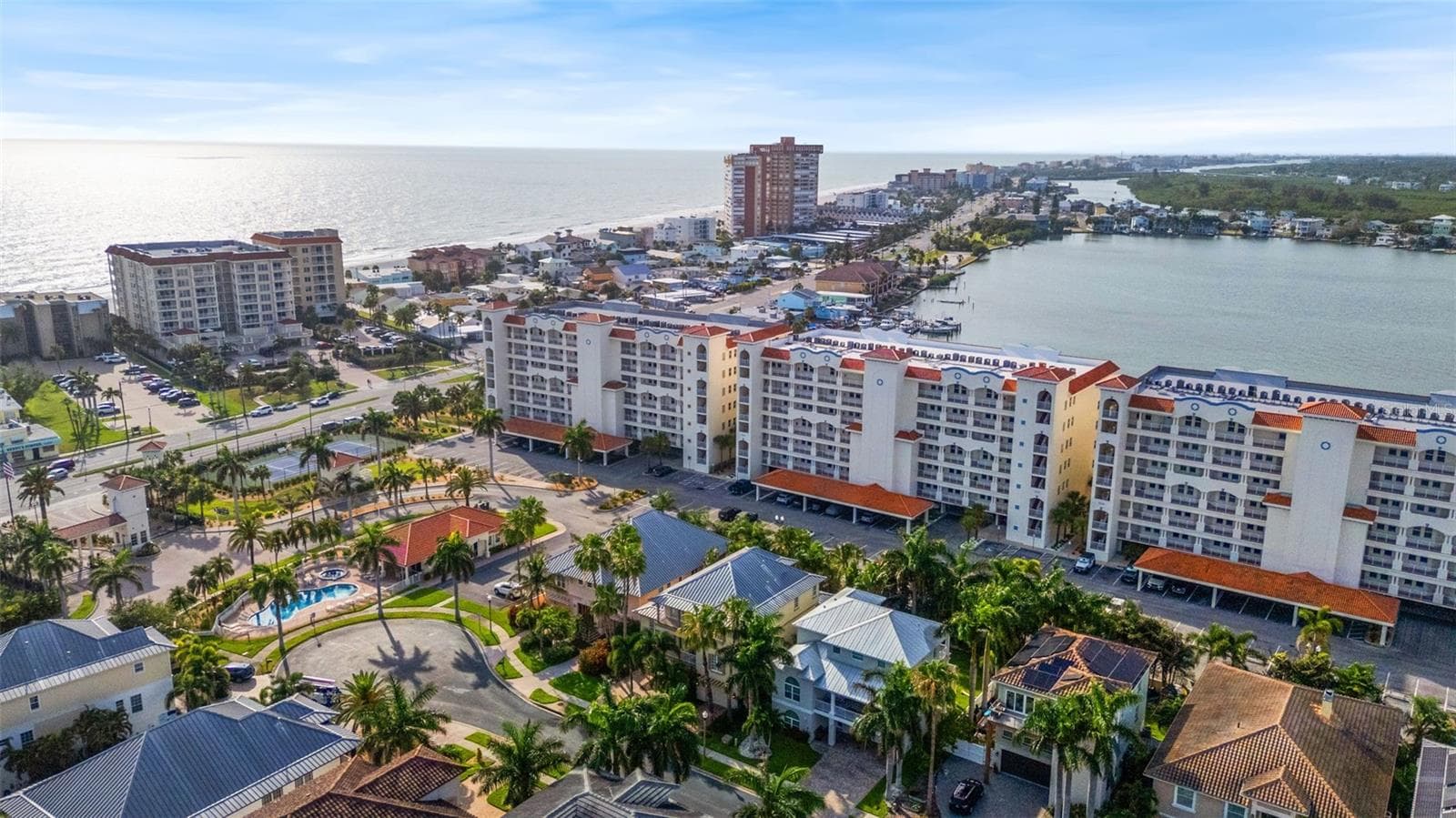 Community building 1-4 parking in front and under building . - 17717 GULF BLVD #604, REDINGTON SHORES