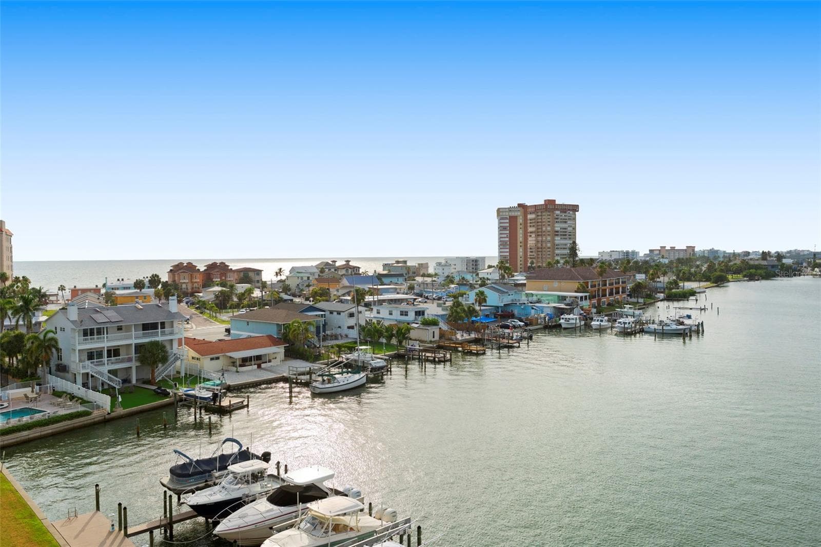 Exterior of building 2 unit 604 balcony view faces west ( view of GULF OF MEXICO & direct view on Boca CIEGA Bay - 17717 GULF BLVD #604, REDINGTON SHORES