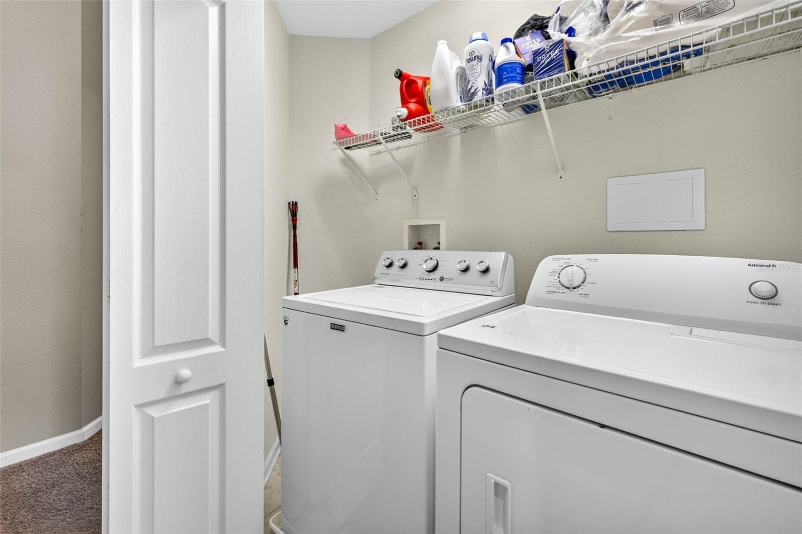 laundry closet - 26624 CHIMNEY SPIRE LN, WESLEY CHAPEL