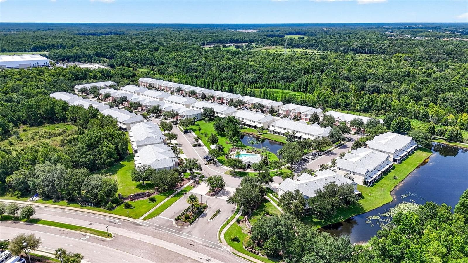 complex areal view - 26624 CHIMNEY SPIRE LN, WESLEY CHAPEL