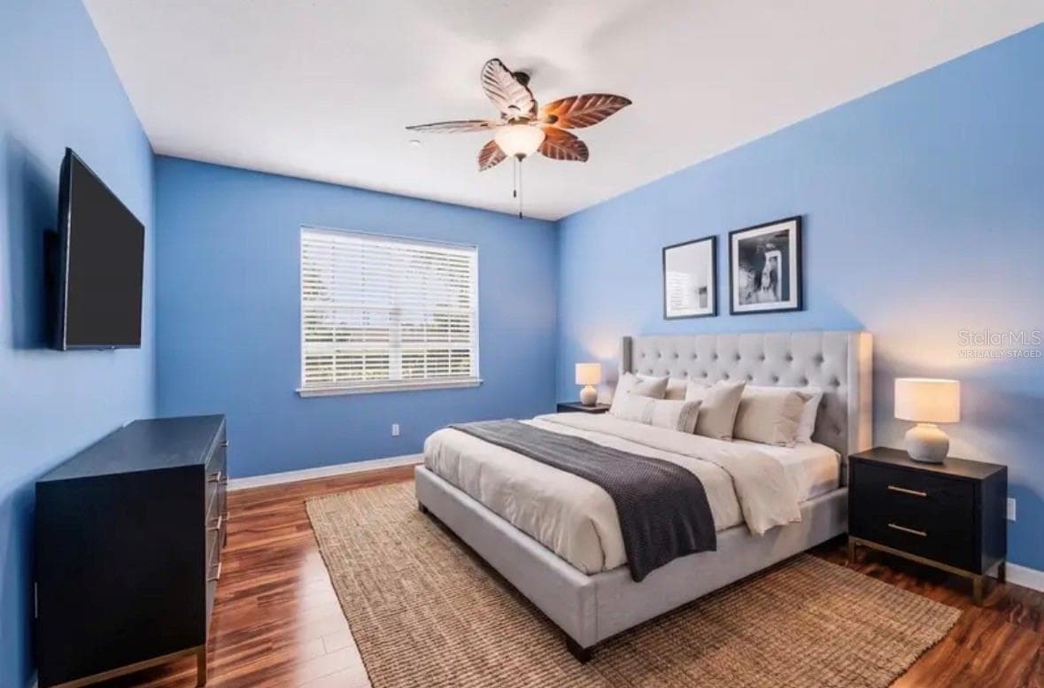 virtually staged-primary bedroom - 316 NAUTICA MILE DR, CLERMONT
