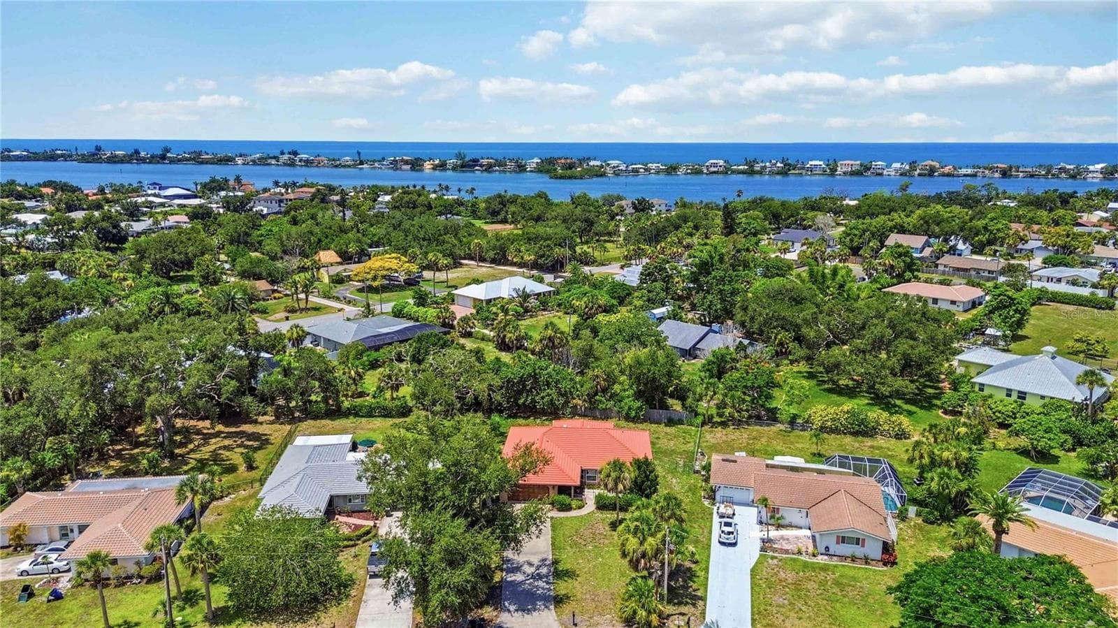 Ariel View from Home to Coast - 2317 GOYA DR, NOKOMIS