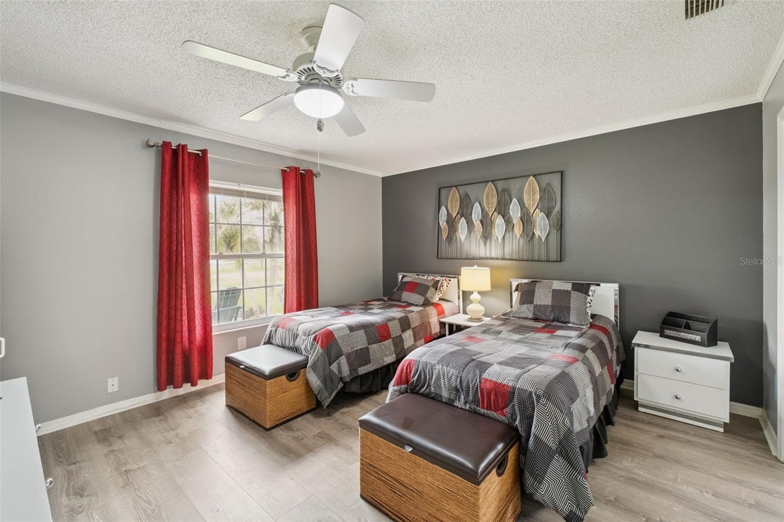 Primary Bedroom. Both beds will stay. - 1112 VILLA LN #84, APOPKA