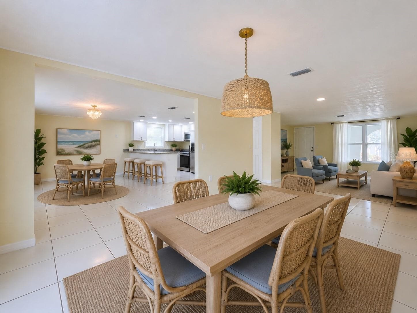 Dining room/kitchen-virtually staged - 7401 ISLANDER LN, HUDSON