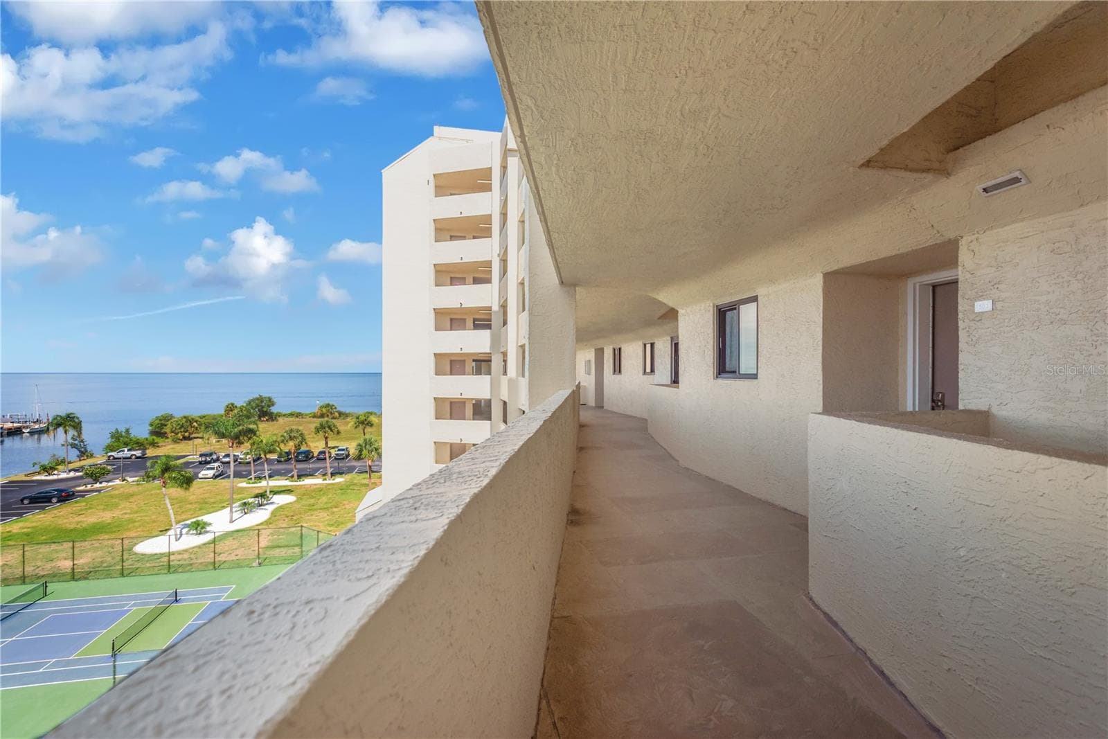 5th Floor Walkway and view to Gulf. - 5915 SEA RANCH DR #503, HUDSON