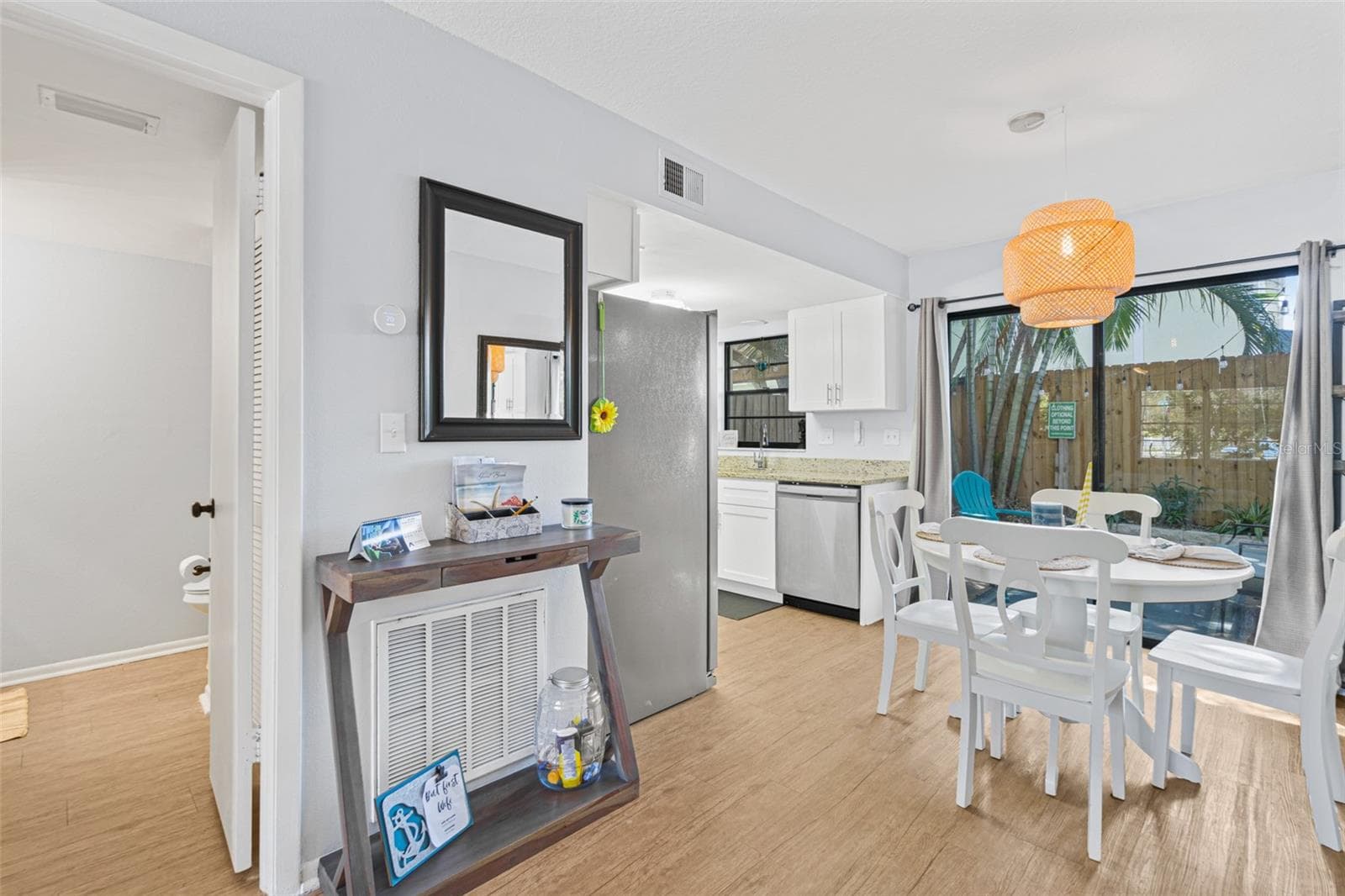 Dining Space and Patio Slider - 117 HARBOR DR, CAPE CANAVERAL