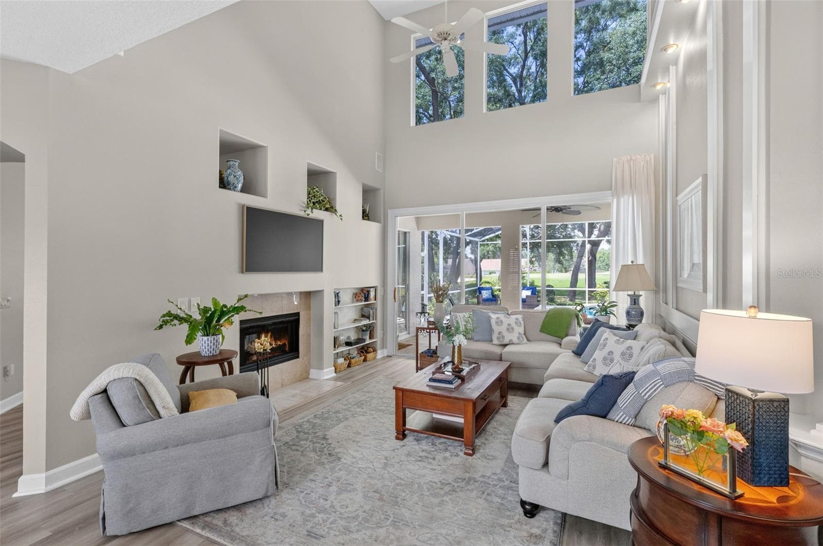 2 STORY LIVING ROOM - 8052 LAUREL RIDGE DR, MOUNT DORA
