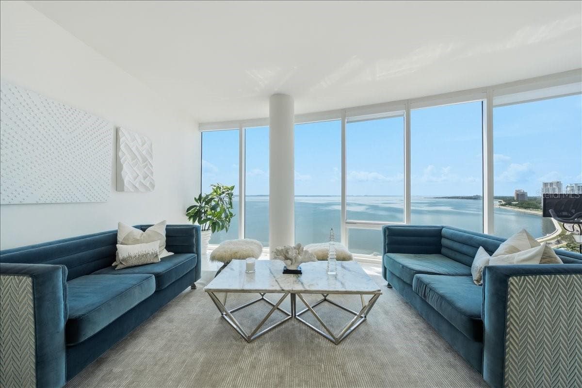 Stunning views of Tampa Bay, Davis Islands, and St. Petersburg. - 2900 W BAY TO BAY BLVD #1401, TAMPA