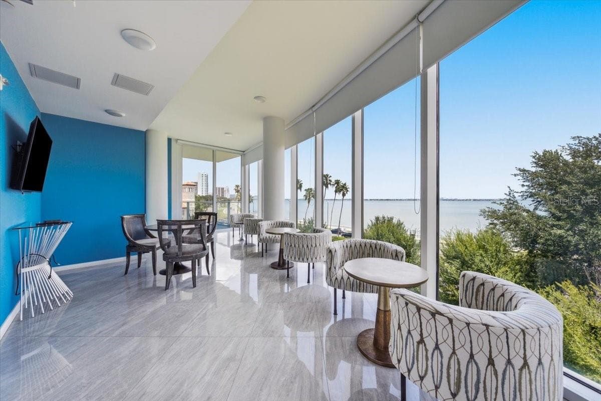Elegant gathering room with catering kitchen. - 2900 W BAY TO BAY BLVD #1401, TAMPA
