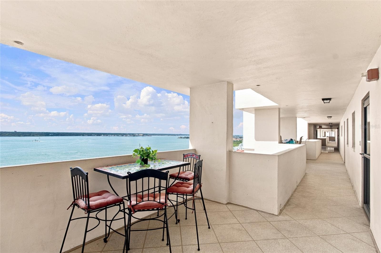 Front Patio overlooking the Intracoastal, and Shoppes of Sand Key - 1270 GULF BLVD #2007, CLEARWATER BEACH