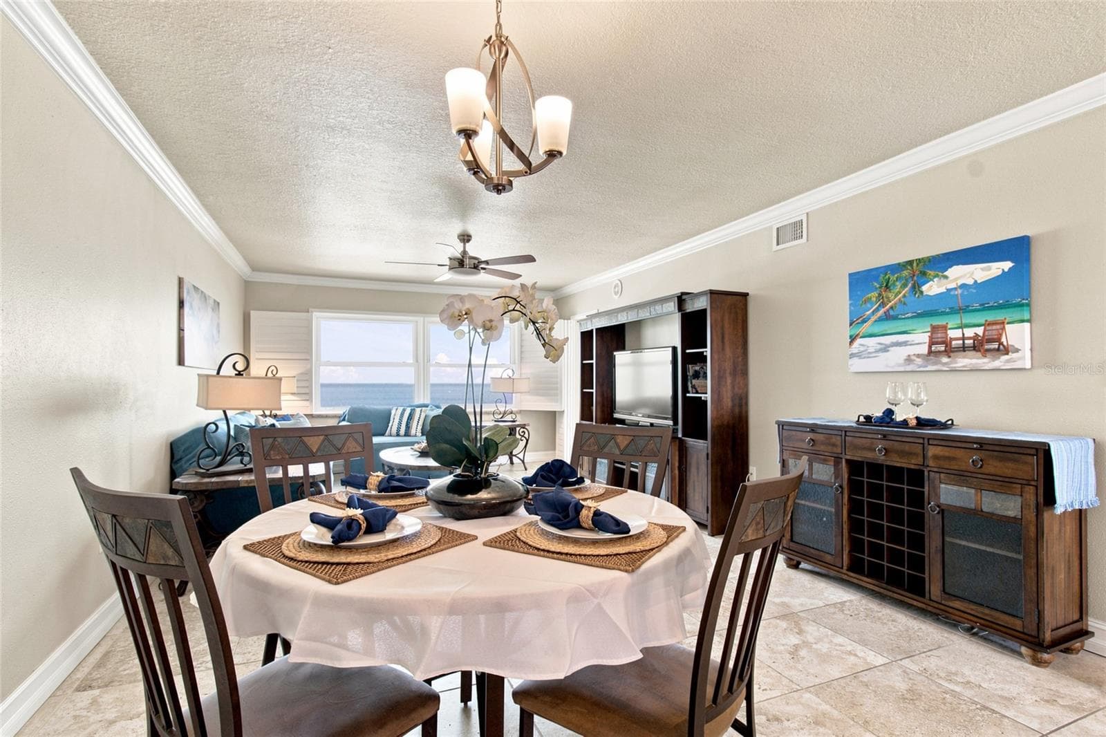 Dining Area - 1270 GULF BLVD #2007, CLEARWATER BEACH