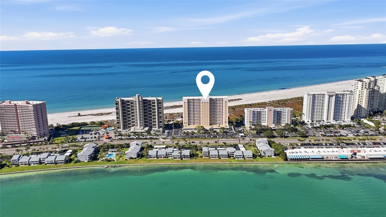 Arial View - 1270 GULF BLVD #2007, CLEARWATER BEACH