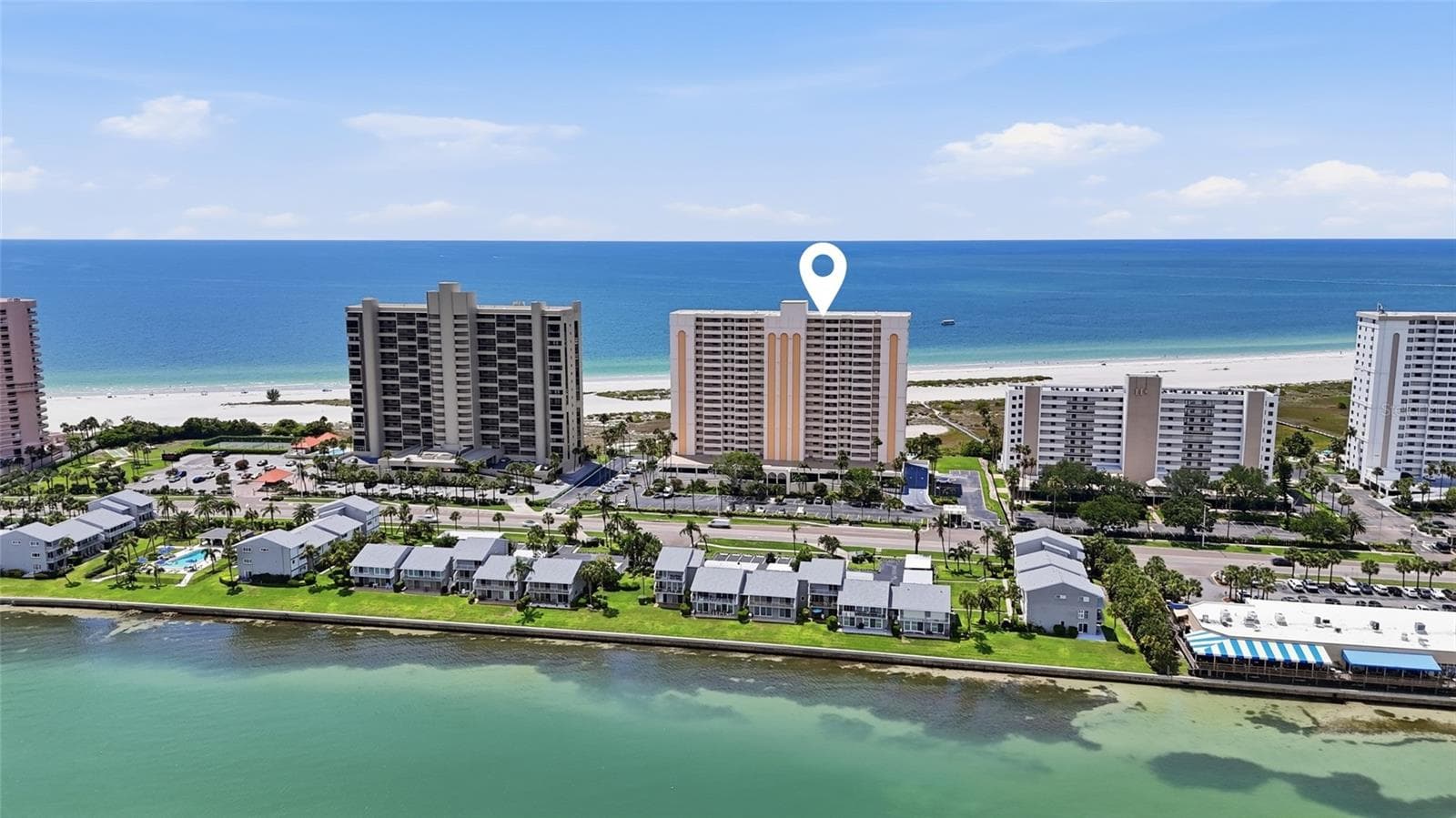 Arial View - 1270 GULF BLVD #2007, CLEARWATER BEACH