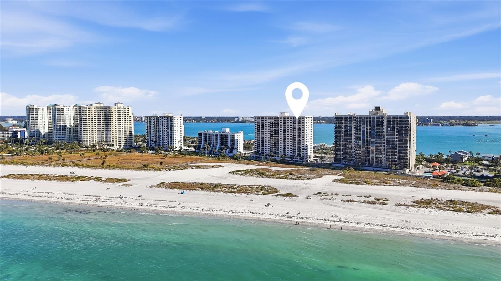 Arial View - 1270 GULF BLVD #2007, CLEARWATER BEACH