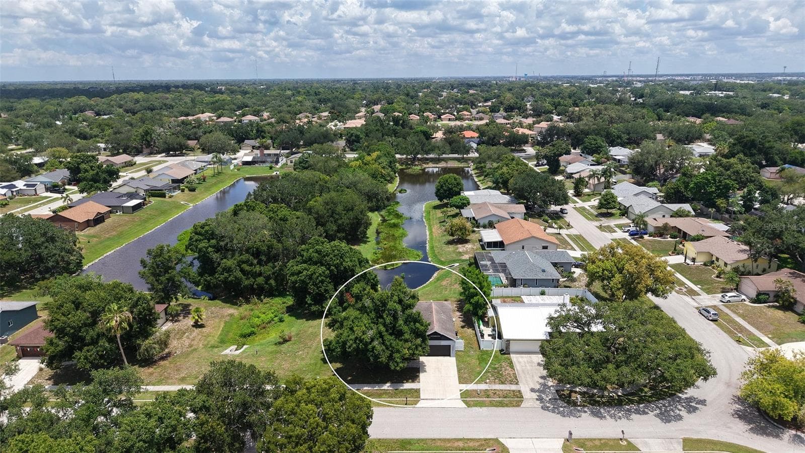 Front Aerial - 2481 S SCARLET OAK CT, SARASOTA